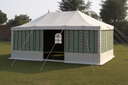 4x6 Yard Transparent Tent - Green 