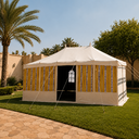 Transparent Yard Tent, 4x6 m – Yellow
