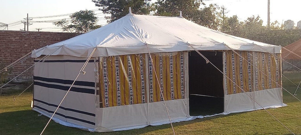 5x8 Yard Transparent Tent - Yellow 