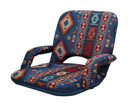 Padded Floor Seat with Side Armrests