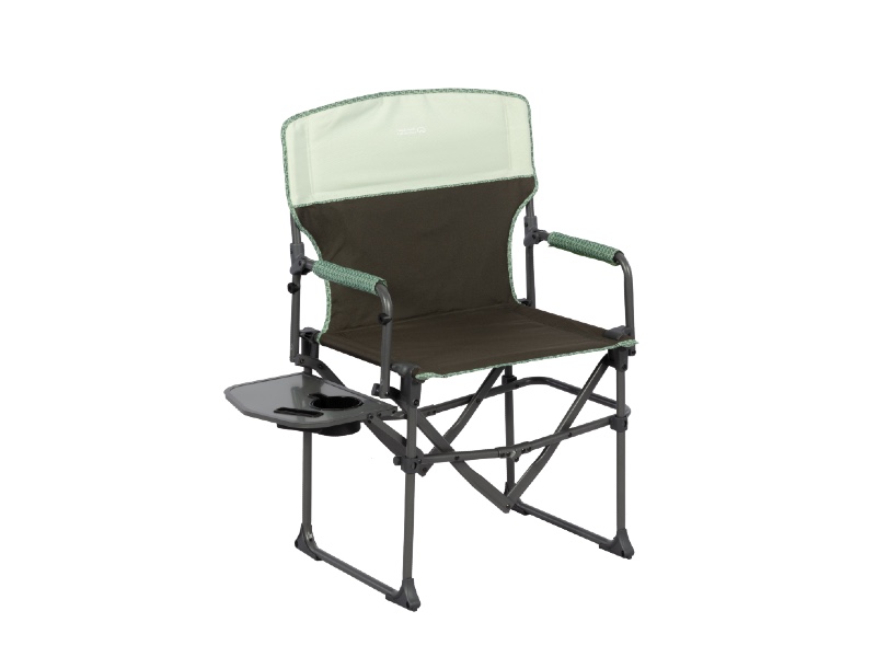 Directors Folding Chair with Side Table - Green/Black