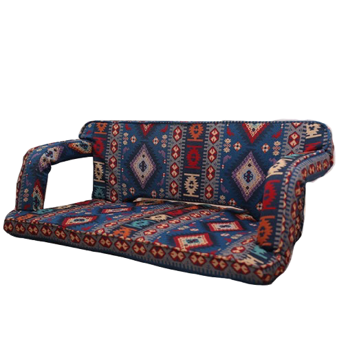 2-Seater Floor Chair with Armrests