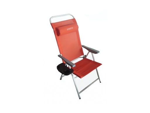 [CMI-PIF187] ORANGE CAMPING CHAIR WITH SIDE TABLE