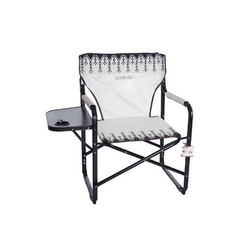 [CMI-PIF198] Directors Folding Chair with Side Table - Sadu Pattern