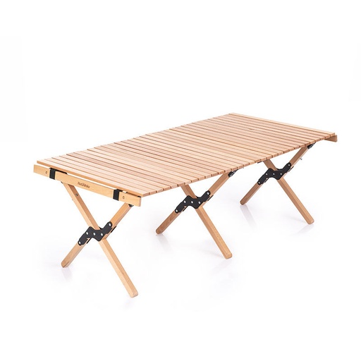 [CMI-PIF202] Large Folding Table with Wood-Grain Finish