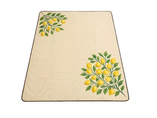 [CMI-PIM031] Lemon Print Picnic Mat - 3×2 m 