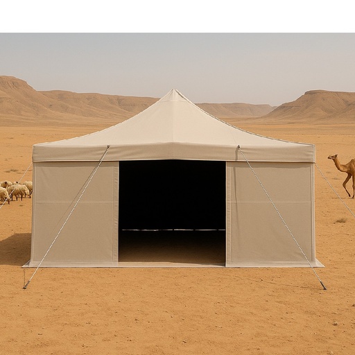 [TNT-4X6005] Deluxe Tent, 3-Layer, WH-GRN, 4x6-Y 