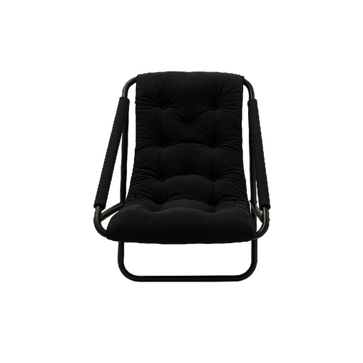 [CMI-PIF216] RELAXING STEEL FRAME CHAIR BLACK