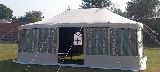 [TNT-PW5X8001] 5x8 Yard Transparent Tent - Green 