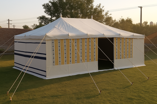 [TNT-PW5X8002] 5x8 Yard Transparent Tent - Yellow 